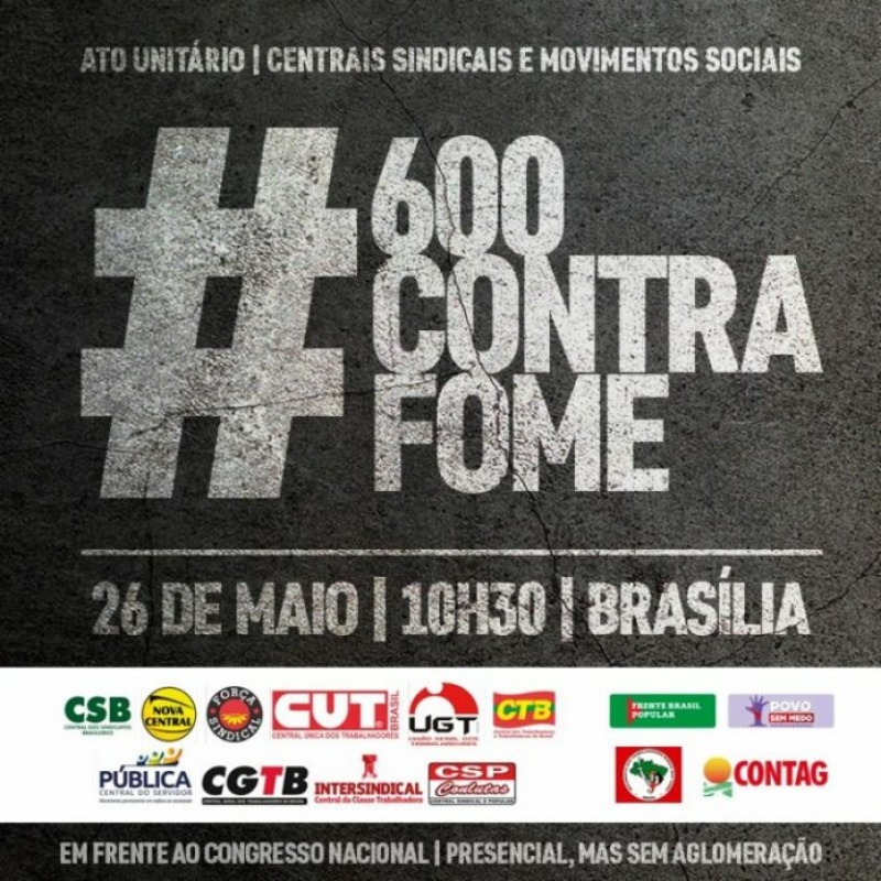 SEC Matão e Taquaritinga - Centrais fazem ato contra fome e entregam propostas ao Congresso