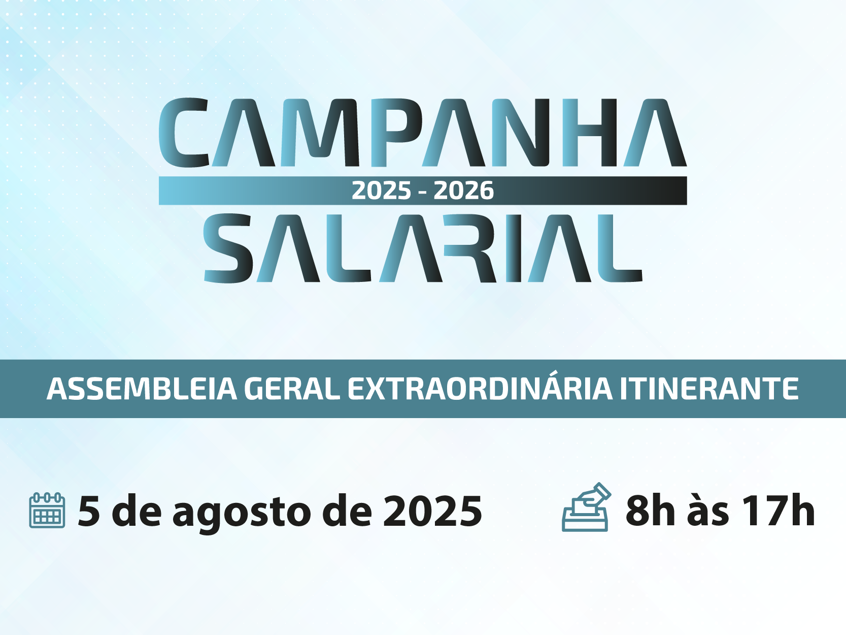SEC Matão e Taquaritinga - Terça-feira, dia 5, tem assembleia itinerante