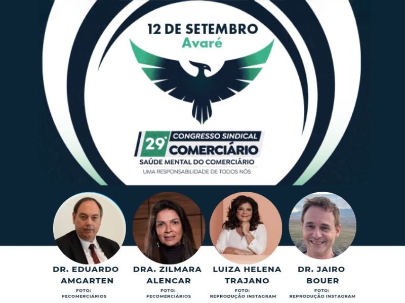 29º Congresso Sindical debate a saúde mental dos comerciários